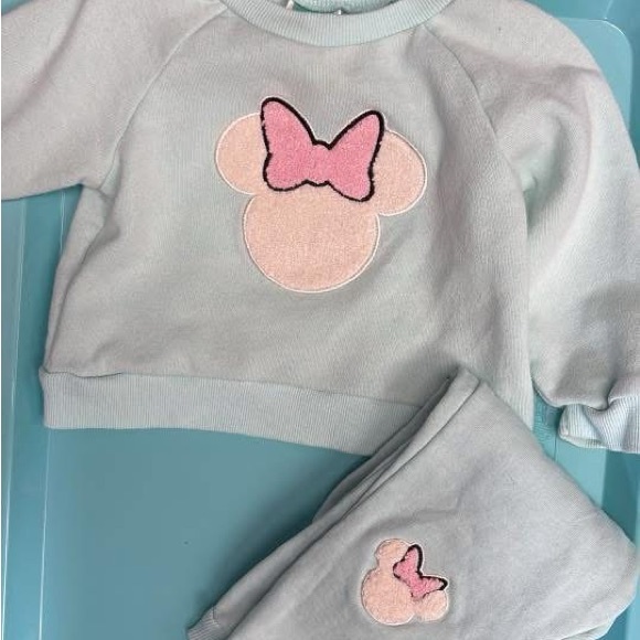 Disney Kids Matching Set - Light Blue and Pink - Picture 1 of 1